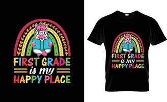 conception de t-shirt du premier jour d'école, slogan du premier jour d'école et conception de vêtements, typographie du premier jour d'école, vecteur du premier jour d'école, illustration du premier jour d'école