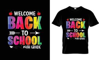 conception de t-shirt de retour à l'école, slogan de t-shirt de retour à l'école et conception de vêtements, typographie de retour à l'école, vecteur de retour à l'école, illustration de retour à l'école