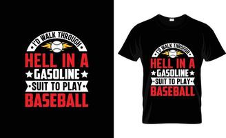 conception de t-shirt de baseball, slogan de t-shirt de baseball et conception de vêtements, typographie de baseball, vecteur de baseball, illustration de baseball