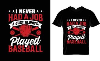 conception de t-shirt de baseball, slogan de t-shirt de baseball et conception de vêtements, typographie de baseball, vecteur de baseball, illustration de baseball