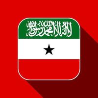 drapeau somaliland, couleurs officielles. illustration vectorielle. vecteur