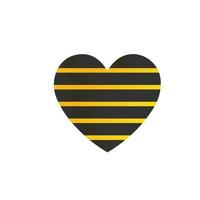 conception de vecteur d'icônes d'abeille d'amour