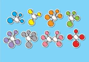 Vecteurs d'atomes d'atomes vecteur