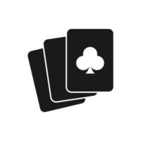 logo de carte de poker vecteur