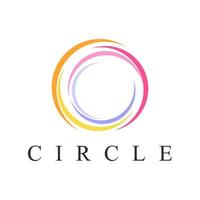logo abstrait cercle vecteur