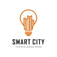 logo de la ville intelligente vecteur