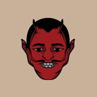 illustration vectorielle du diable rouge spécialement conçue pour l'utilisation de la marque publicitaire et bien plus encore vecteur