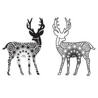 cerf coloriage vecteur gratuit