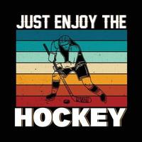 vecteur de conception de t-shirt de hockey