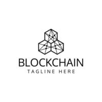 création de logo de chaîne de blocs vecteur