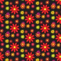 motif floral pour papier d'emballage de papier peint de fond de tissu vecteur