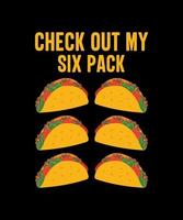 tacos illustration logo vecteur conception de tshirt