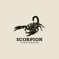 modèle de conception d'icône logo scorpion vecteur