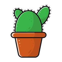 illustration de cactus dans un style plat vecteur