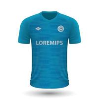 maillot de football réaliste zenit 2022, modèle de maillot pour le football vecteur