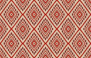 tissu ikat art. motif géométrique sans couture ethnique en tribal. style indien. vecteur