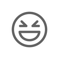 icône emoji rire. parfait pour le site Web ou l'application de médias sociaux. signe et symbole de vecteur