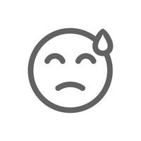 icône emoji chargée. parfait pour le site Web ou l'application de médias sociaux. signe et symbole de vecteur