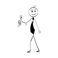 illustration de personnage de stickman de vecteur