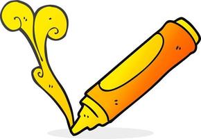 Crayon de cire cartoon dessiné à main levée vecteur