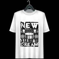 conception de t-shirt de nouvel an vecteur