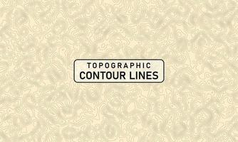 lignes de contour topographiques carte modèle sans couture. illustration vectorielle vecteur