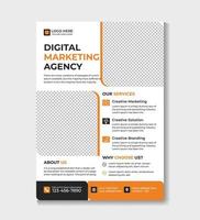 modèle de flyer d'agence de marketing numérique d'entreprise moderne vecteur gratuit