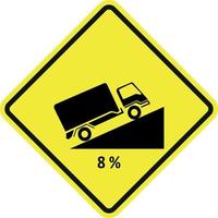 conception de vecteur de panneau de signalisation d'avertissement