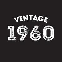 1960 vintage retro t shirt design vecteur fond noir