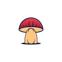 champignon logo icône vecteur nourriture