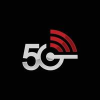 illustration vectorielle du logo du réseau 5g vecteur