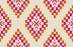 tissu ethnique de style aztèque. motif ethnique géométrique sans soudure en tribal. vecteur
