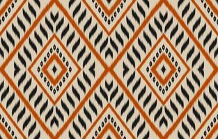 tissu ikat art. motif géométrique sans couture ethnique en tribal. style indien. vecteur