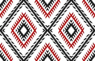 tissu ikat art. motif géométrique sans couture ethnique en tribal. style américain, mexicain. vecteur
