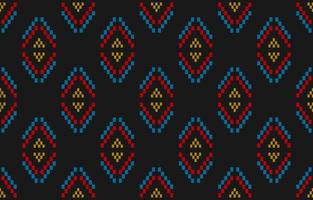 motif ethnique géométrique sans soudure en tribal. tissu ethnique de style aztèque. vecteur