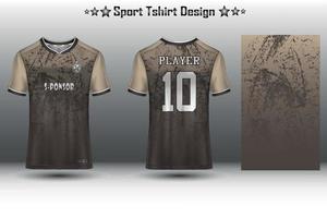 maquette de maillot de football conception de maillot de football sublimation collection de conception de t-shirt de sport pour la course, le cyclisme, les jeux, le motocross vecteur