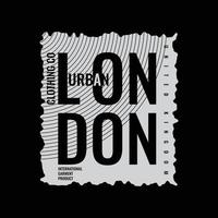 typographie d'illustration de londres. parfait pour la conception de t-shirt vecteur