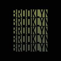 typographie d'illustration de brooklyn. parfait pour la conception de t-shirt vecteur