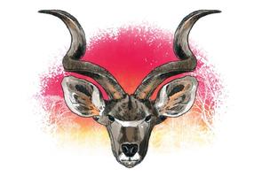 Vector décoratif de Kudu