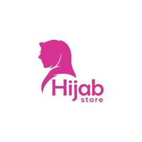 vecteur de conception de logo de magasin hijab