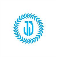 logo monogramme jj j simple et moderne vecteur