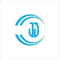 logo monogramme jj j simple et moderne vecteur