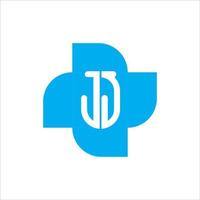 logo monogramme jj j simple et moderne vecteur