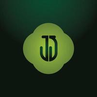 logo monogramme jj j simple et moderne vecteur