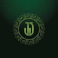 logo monogramme jj j simple et moderne vecteur