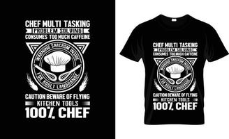 conception de t-shirt de chef, slogan de t-shirt de chef et conception de vêtements, typographie de chef, vecteur de chef, illustration de chef