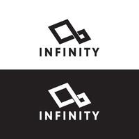 conception d'illustration de modèle de logo vectoriel infini.