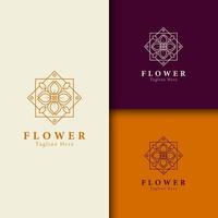 fleur de beauté, modèle de logo de spa conception de bien-être pour le vecteur d'affaires de bien-être santé