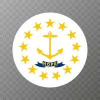 drapeau de l'état de rhode island. illustration vectorielle. vecteur