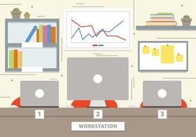 Free Marketing Workstation illustration vectorielle vecteur